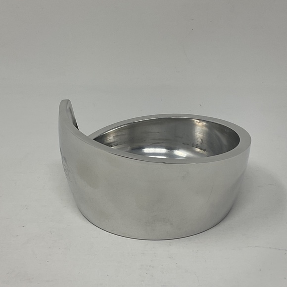 Nambe 6189 Silver Tone Spiral Metal Wine Bottle Coaster - Picture 4 of 7